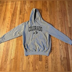 Colosseum Brand Men’s XL Grey and black CU Boulder hoodie #CU #Boulder
